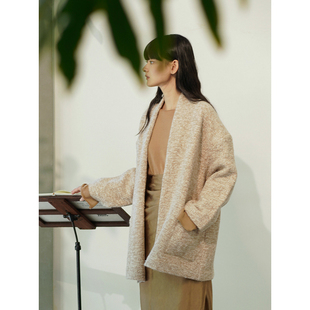 Andrea Cha 羊绒羊驼毛混纺针织开衫 LUX 外套 官方