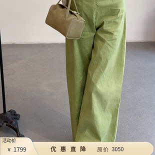 【一口价】Cha 官方 | Cortana FREJA透气棉麻混纺喇叭裤