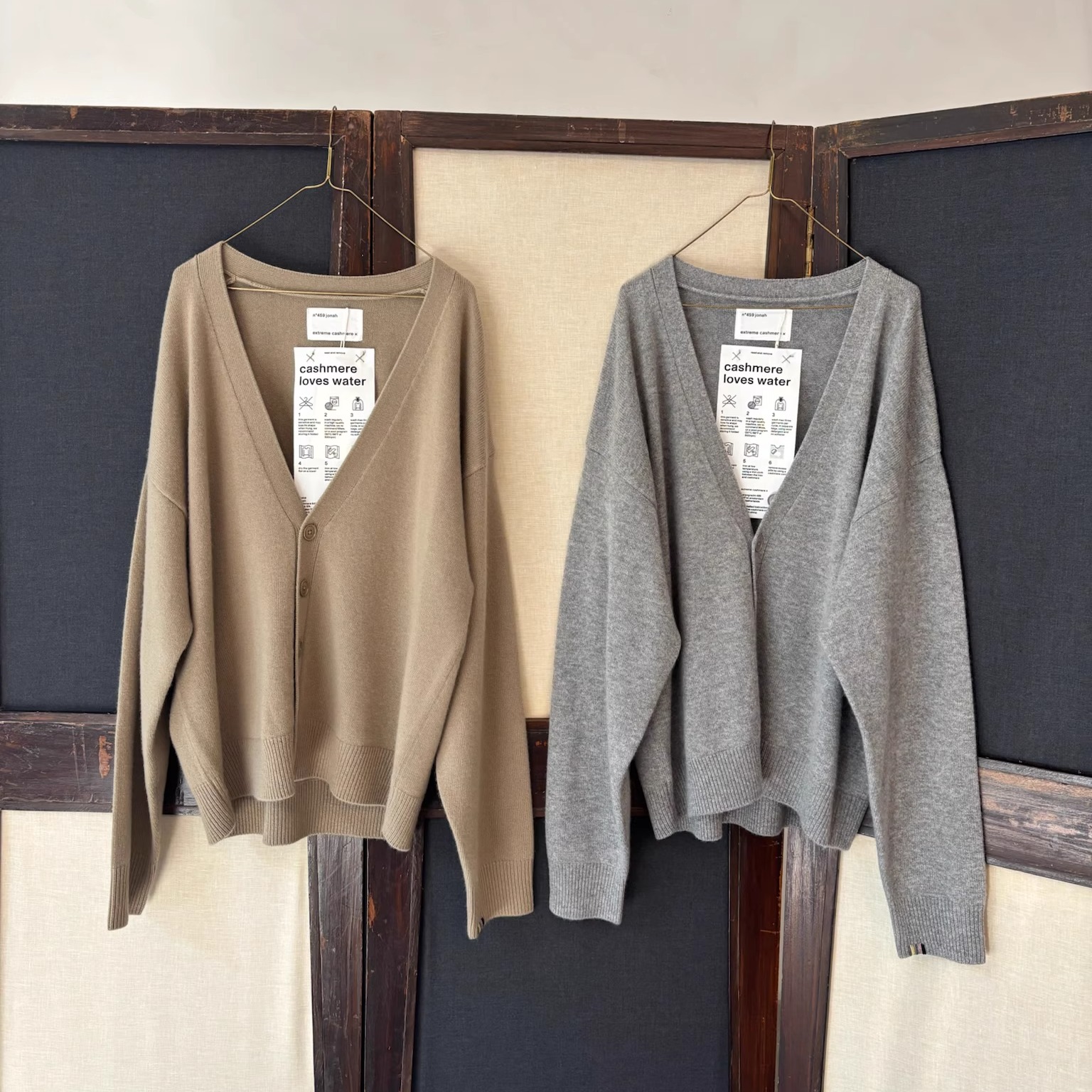 Cha 官方 | Extreme Cashmere 25秋冬 Jonah 深V领羊绒针织开衫