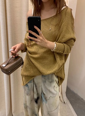 Cha 官方 | Daniel Andresen SANTOL 金黄色套头罗纹落肩