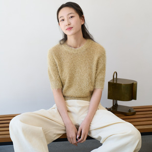 SELECT 套头肌理针织衫 NO.06 ｜意大利高奢真丝羊绒 hug CHA