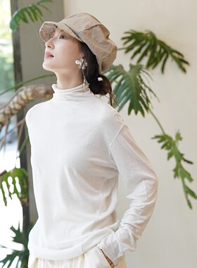 Cha 官方 | pas de calais 25秋冬 羊毛棉混纺高领套头衫 多色选