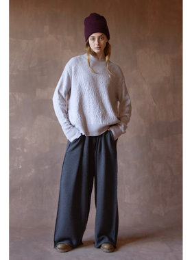 Cha 官方 | Daniel Andresen 25秋冬 violet羊绒宽螺纹套头毛衣