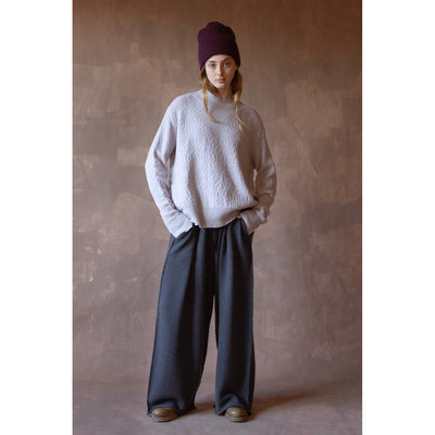 Cha 官方 | Daniel Andresen 25秋冬 violet羊绒宽螺纹套头毛衣