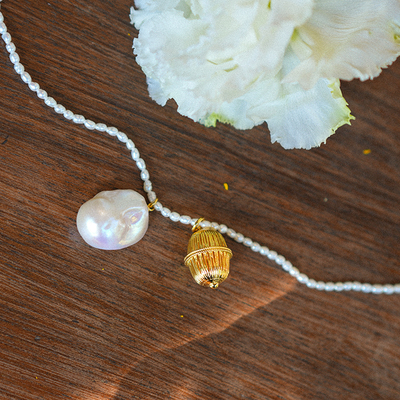 Cha 官方 | Soft Mountains软山An AutumnAfternoon珍珠项链