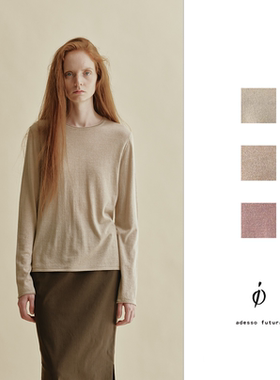 io | 意大利高奢 carriaggi丝羊绒超舒适细闪圆领经典打底衫 多色