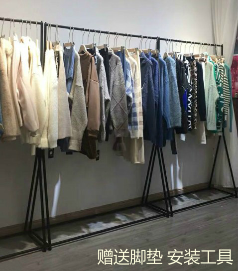 简约服装店展示架落地式衣架男女装货架陈列架组合侧挂衣服裤架子