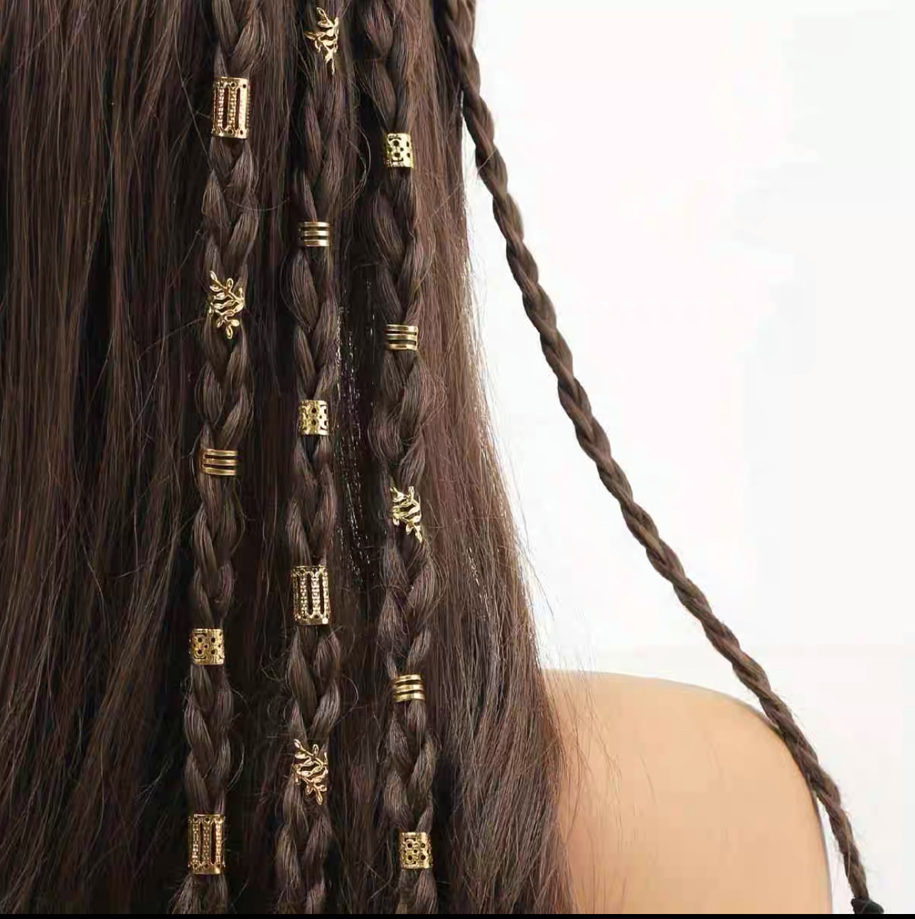 音乐节头饰脏辫扣环发绳辣妹街舞爵士舞编发点缀发扣个性嘻哈发饰