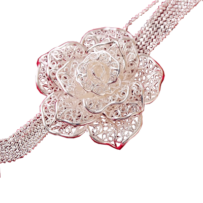 长款高端大气时尚纯银项链