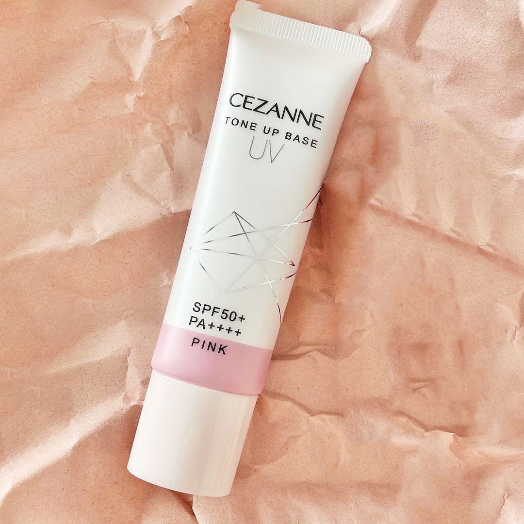 日本Cezanne倩诗丽倩丽物理防晒霜妆前隔离乳SPF50+粉色修正-封面