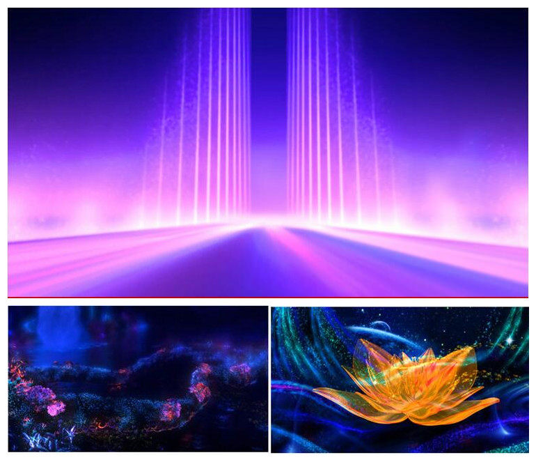 朴树平凡之路配乐成品 晚会演出led大屏幕视频素材 唯美粒子星空