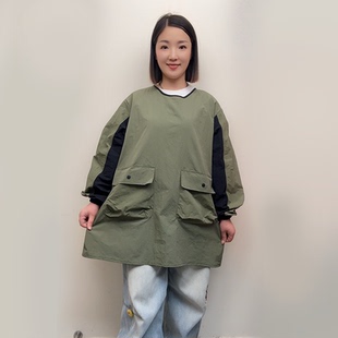 长袖罩衣厨房围裙画画理发师宠物咖啡烧烤饭店餐饮防泼水定制工服