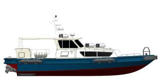 太模模型 1/18 928mm达门1605 近海巡逻艇 遥控船模DIY手工拼装套