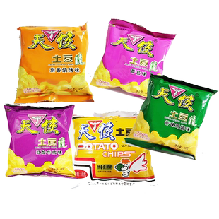经典怀旧零食天使土豆片薯片老版麻辣味混装味零食酥香脆小时候味