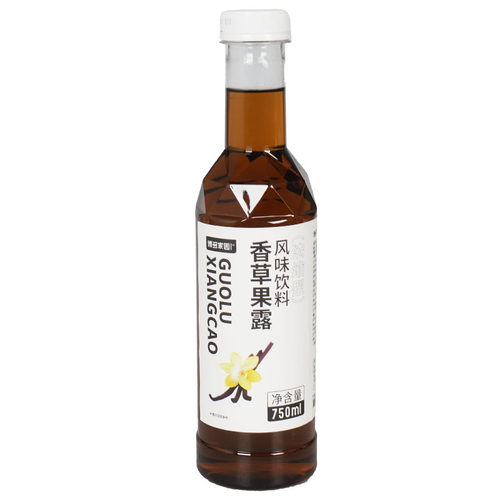 博多家园 香草味果露 750ml整箱奶茶饮品用果露气泡水原料