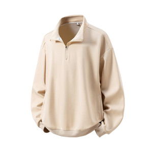 新款港風(fēng)白底立體圖日系純色衛(wèi)衣外套套頭衛(wèi)衣男 V908 P55 控78圖片