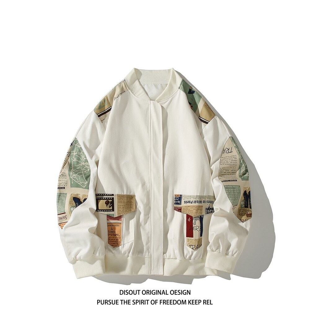 新款抖音直播港风潮流大码拼接夹克外套棒球服J811P78控108,男装夹克,电商A029