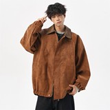 秋冬二开原创无影墙港风大码绣花皮衣皮夹克外套男J872P88控138，男装夹克，电商A029