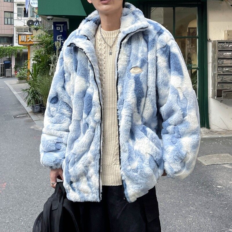 秋冬新款港风大码绣花毛绒内里加厚棉衣外套MY188P115控168,男装棉衣,电商A029