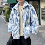 秋冬新款港风大码绣花毛绒内里加厚棉衣外套MY188P115控168，男装棉衣，电商A029