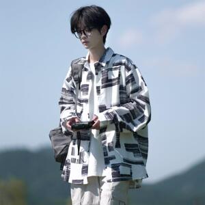 延续相机片港风大码长袖衬衫衬衣男  C609长袖 C630 P50 控78图片
