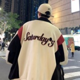 抖音直播新款拼接棒球服港风拼接大码夹克外套J801P98控128，男装夹克，电商A029