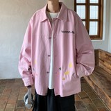 2025秋冬新款内景大码港风宽松绣花夹克外套男J839P80控118，男装夹克，电商A029