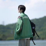 秋冬相机片拼接原创港风大码宽松棒球服夹克外套男J851P78控108，男装夹克，电商A029