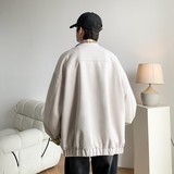 原创抖音内景港风大码绣花撞色夹克外套棒球服男J871P80控128，男装夹克，电商A029