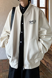 新款纯色大码港风绣花宽松棒球服夹克外套男J837P78控108，男装夹克，电商A029