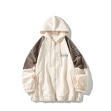 秋冬平铺白底撞色绣花大码宽松拼接卫衣时尚外套男 V912 P70 控98,女装短外套,电商A029, 秋冬平铺白底撞色绣花大码宽松拼接卫衣时尚外套男 V912 P70 控98,女装短外套,电商A029,