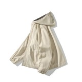 二开秋冬白底平铺大码绣花拼接连帽夹克外套男J866P78控128，男装夹克，电商A029