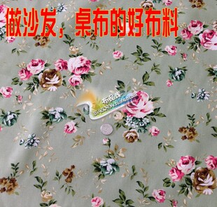 双经双纬活性印花 厚帆布 沙发布/桌布/古色古香581-多色田园风情