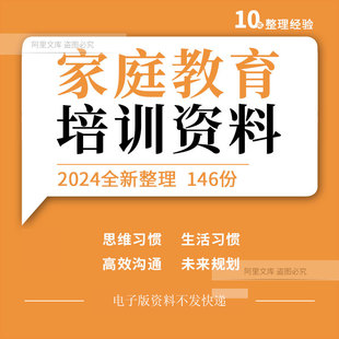 家庭教育孩子高效沟通规划未来生活生存思维行为习惯培训ppt资料