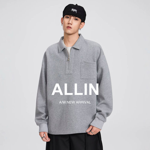 ALLIN常规衣长慵懒卫衣包容身形