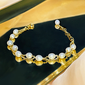 S006 8.5mm铜合金淡水无核珍珠璀璨星河手链 仙仙专属 7.5