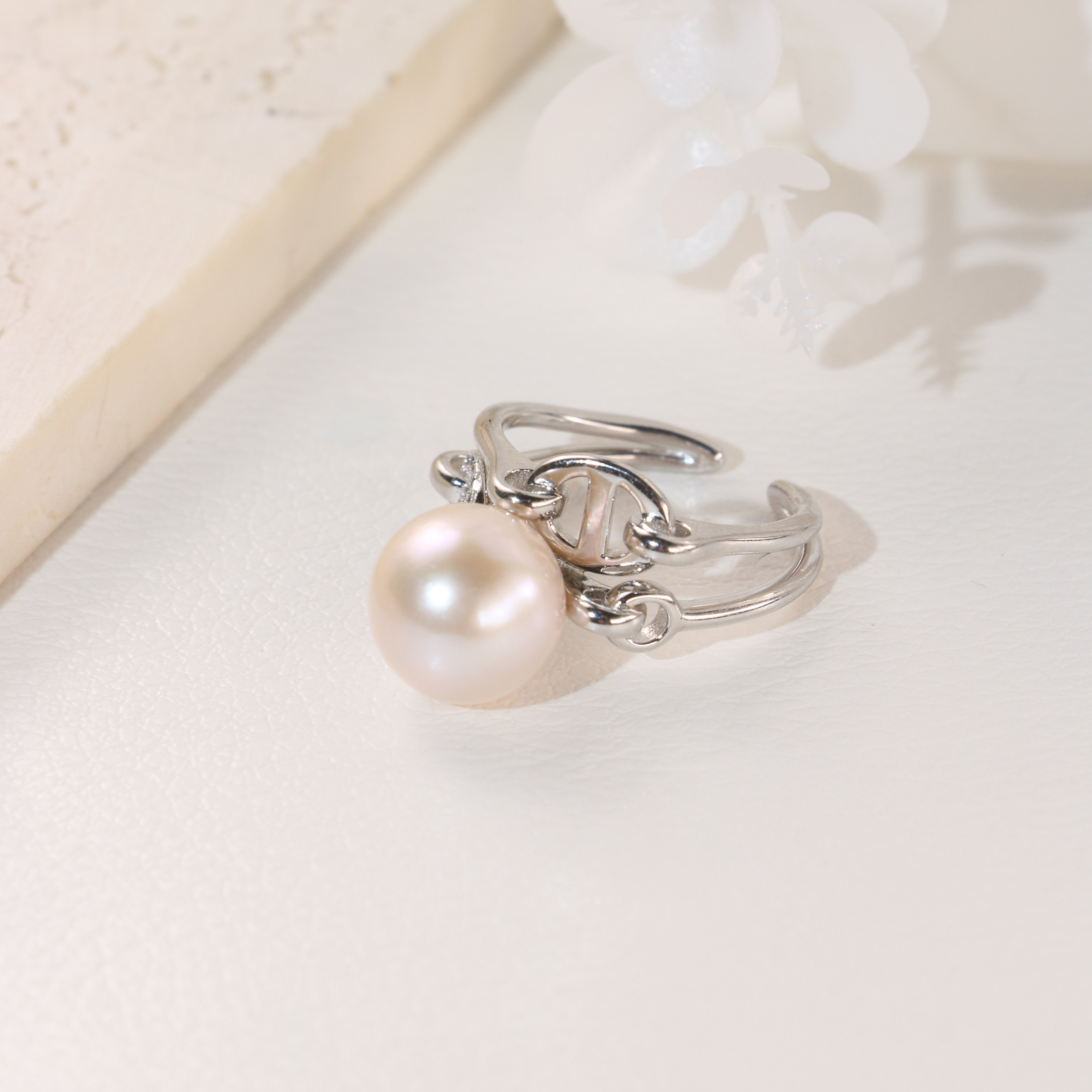 【仙仙珍珠】猪鼻子10-11mm淡水珍珠开口可调节戒指J027,珠宝/钻石/翡翠,手饰,淘宝优惠券,粉丝福利购,淘宝优惠卷