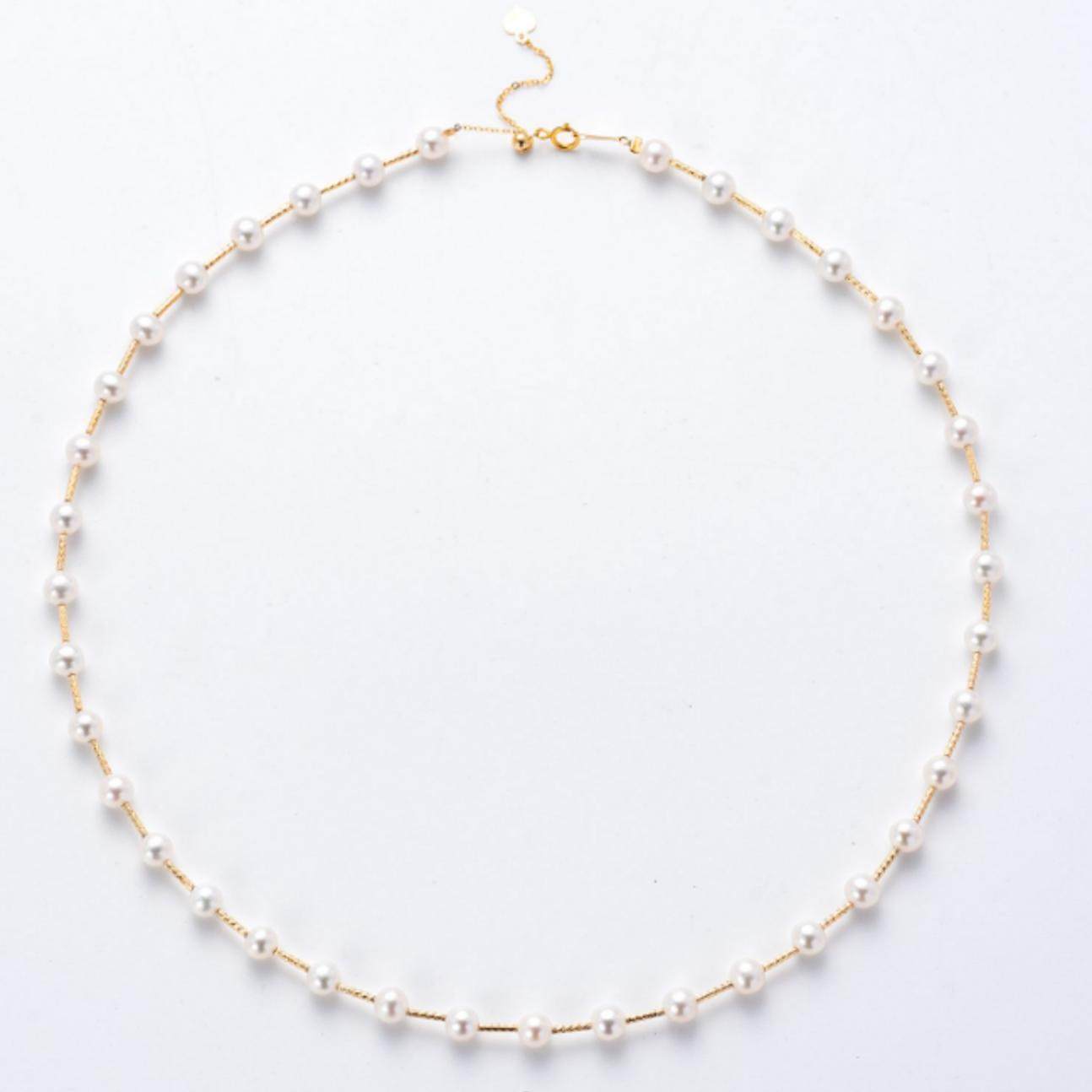 【仙仙专属】通体18k金4--5mm极光正圆无瑕满天星珍珠项链X333,珠宝/钻石/翡翠,颈饰,淘宝优惠券,粉丝福利购,淘宝优惠卷