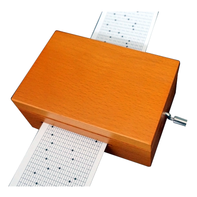 黄铜机芯30音手摇纸带音乐八音盒