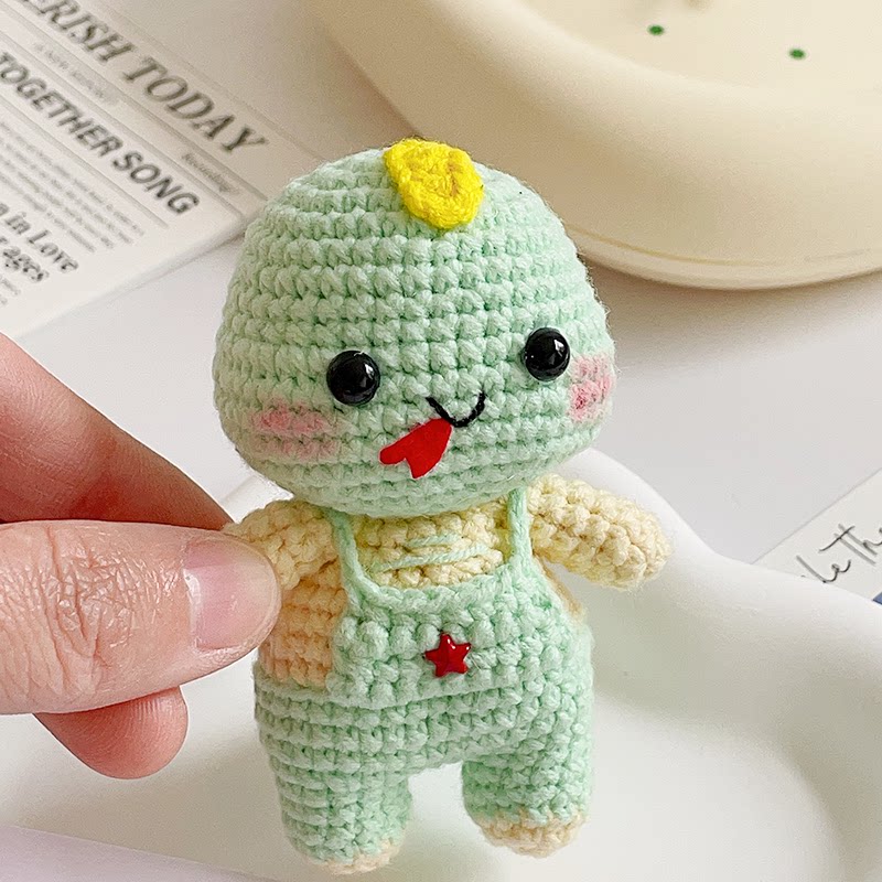 十二生肖手工diy勾毛线动物蛇玩偶钥匙扣挂件礼物钩针编织材料包