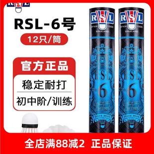 正品亚狮龙6号羽毛球RSL6号比赛稳定耐打室内外专业训练羽毛球