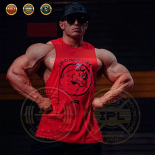 美国IronRebel Rhino Power Muscle无袖背心力量举训练健身运动