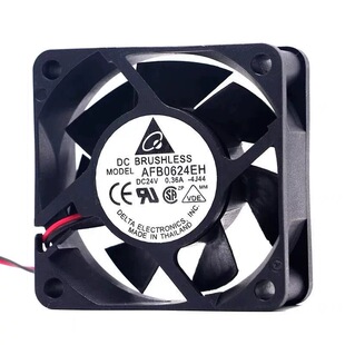 全新台达AFB0624EH 6025 DC24V 0.36A大风量6CM变频器散热风扇