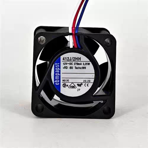 全新 412J/2HH 12V 3.25W 原装德国ebmpapst 4025 设备进口风扇
