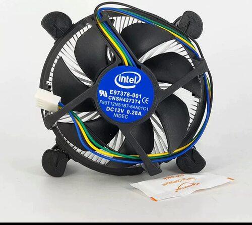 英特尔E97378-001 0.28A1155/1150/1156四针线 CPU散热器静音风扇