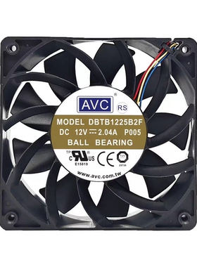 AVC DBTB1225B2F AVC 12025 12V 2.04A 12cm高转速大风量增压风扇