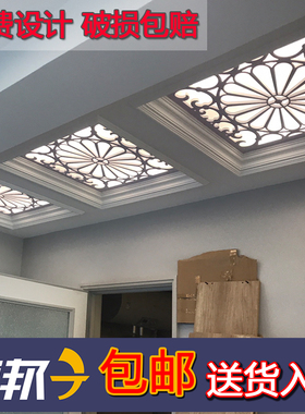 pvc通花板镂空雕花板吊顶花格客厅欧式屏风背景墙进门玄关后现代