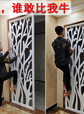 客厅屏风隔断镂空雕花板pvc装饰花格中式花板简约现代吊顶背景墙