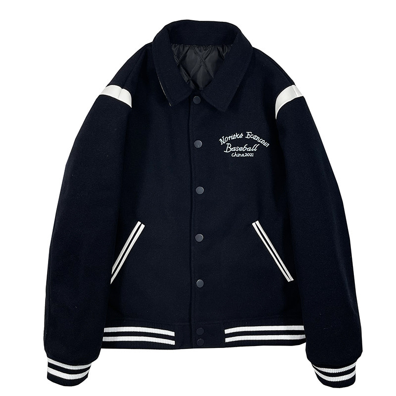 拉夏贝尔/La Chapelle冬装新款加棉棒球服男女加厚刺绣拼皮厚外套属于什么档次？