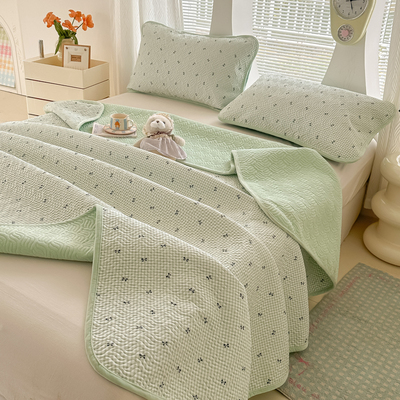 治愈系A类棉绒床盖夹棉两用床单